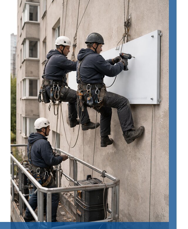 Монтаж табличек и указателей в Сарове от 3645 р. | ВЫСОТНИК-Сро