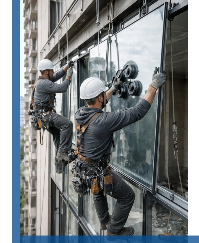 Витражное остекление фасадов и лоджий в Сарове под ключ