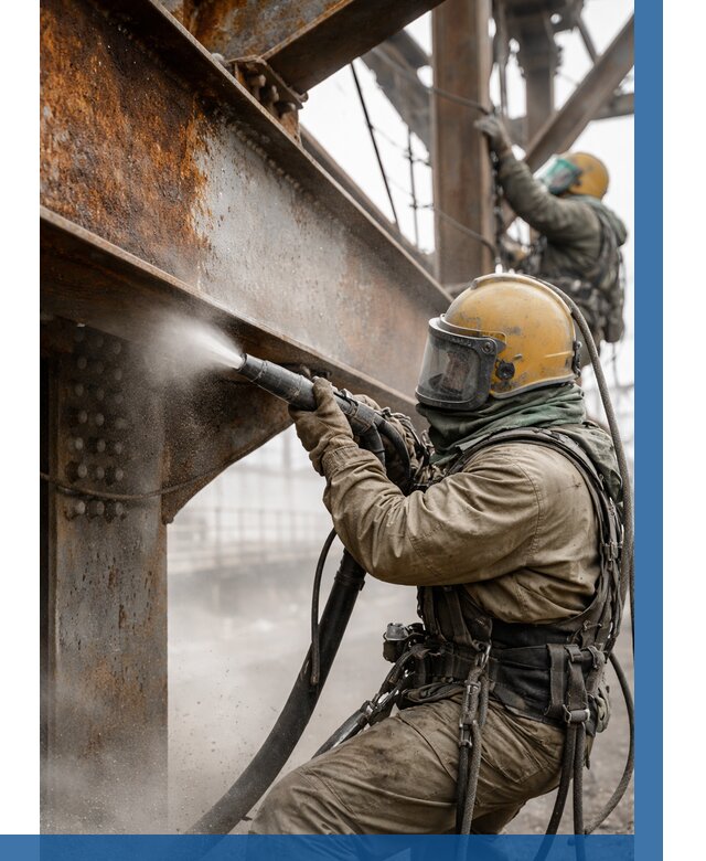 Пескоструйная очистка металлоконструкций в Сарове по 625 р.  ВЫСОТНИК-Сро