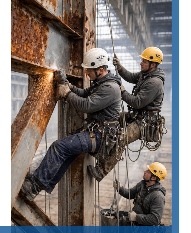 Зачистка металла от ржавчины в Сарове от 365 р. | ВЫСОТНИК-Сро