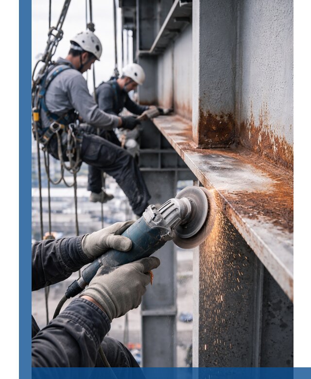 Зачистка металла от ржавчины и подготовка поверхностей в Сарове