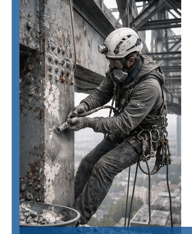 Удаление старой краски с металлических конструкций в Сарове