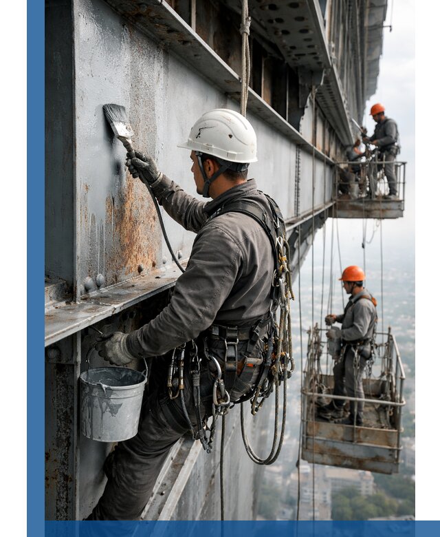 Покраска металлоконструкций на высоте в Сарове профессионально