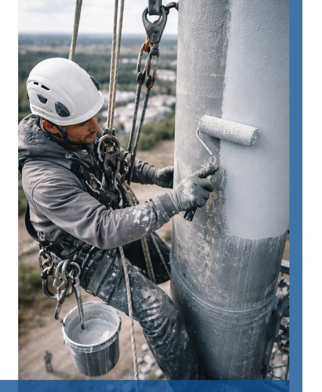 Покраска мачт связи под ключ в Сарове от 885 р. | ВЫСОТНИК-Сро