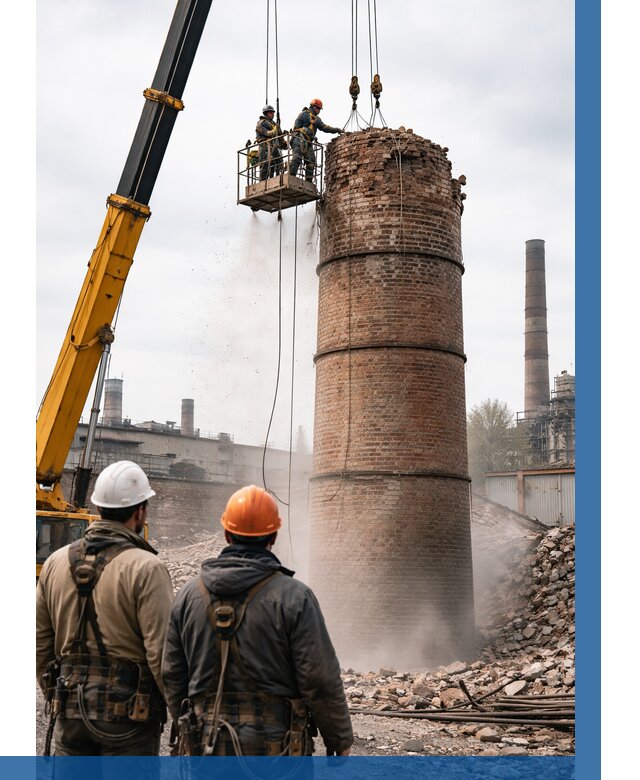 Демонтаж дымовой трубы в Сарове от 93735 р. | ВЫСОТНИК-Сро, смета