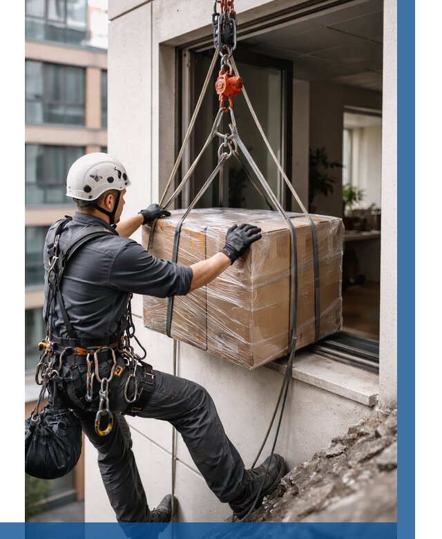 Подъем груза через окно в Сарове от 4687 р. | ВЫСОТНИК-Сро