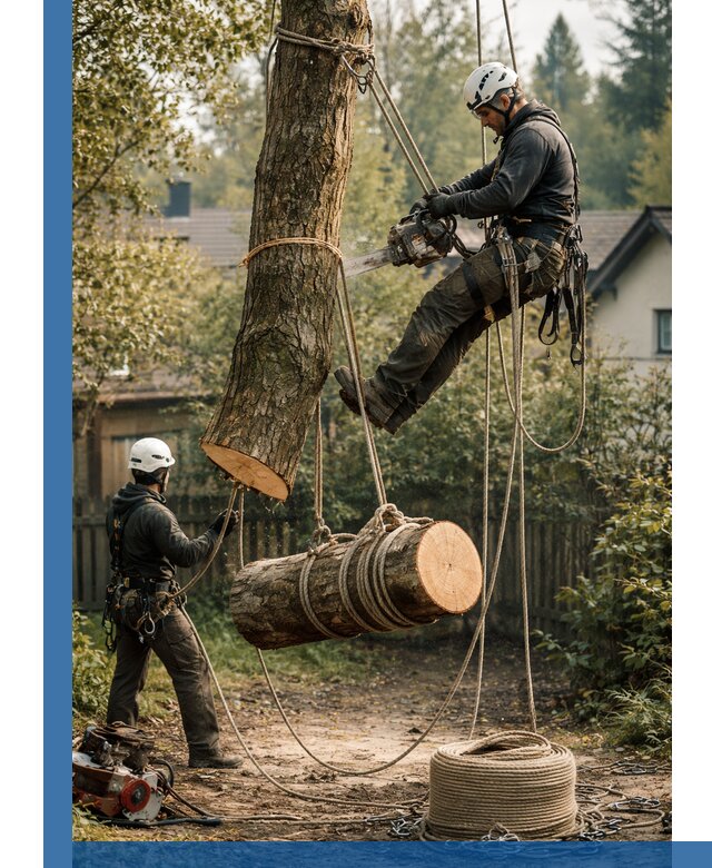 Валка деревьев частями в Сарове, безопасно и аккуратно