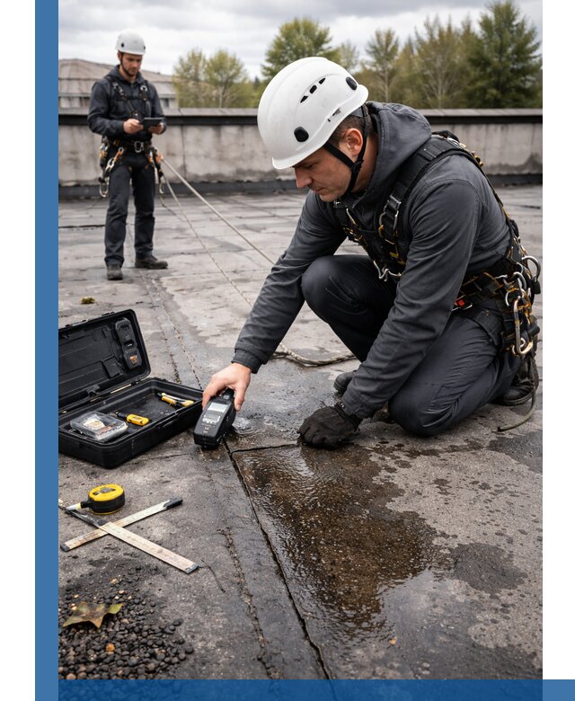 Обследование кровли на протечки и выявление дефектов в Сарове